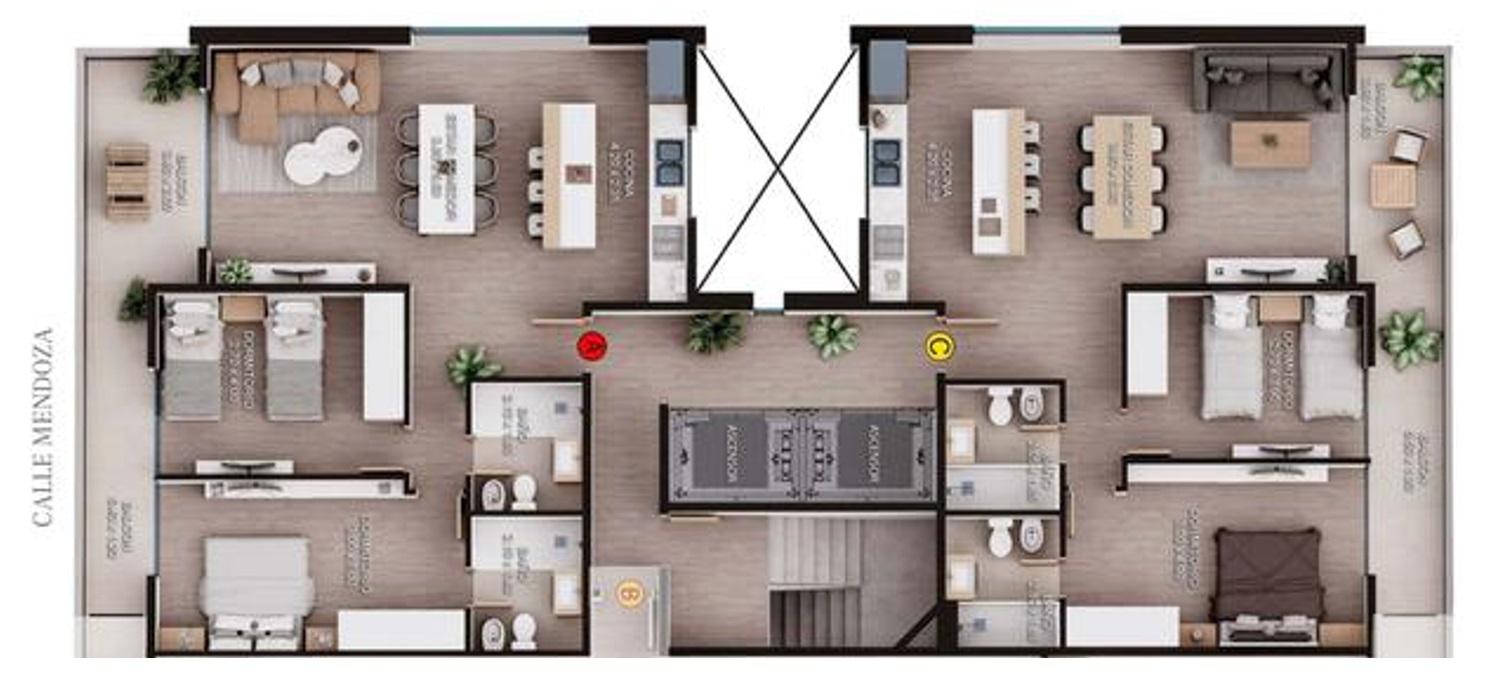 Departamento en Venta en Rosario - Mendoza al 800 - 15