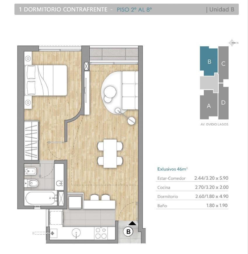 Departamento en Venta en Rosario - Lagos al 1100 - 1