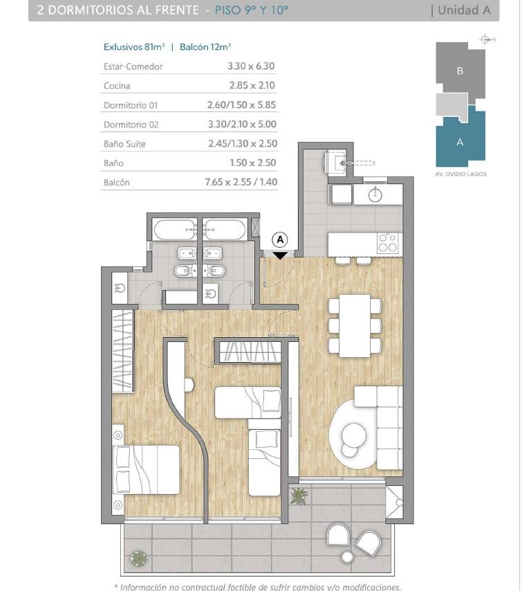 Departamento en Venta en Rosario - Ov Lagos al 1100 - 9