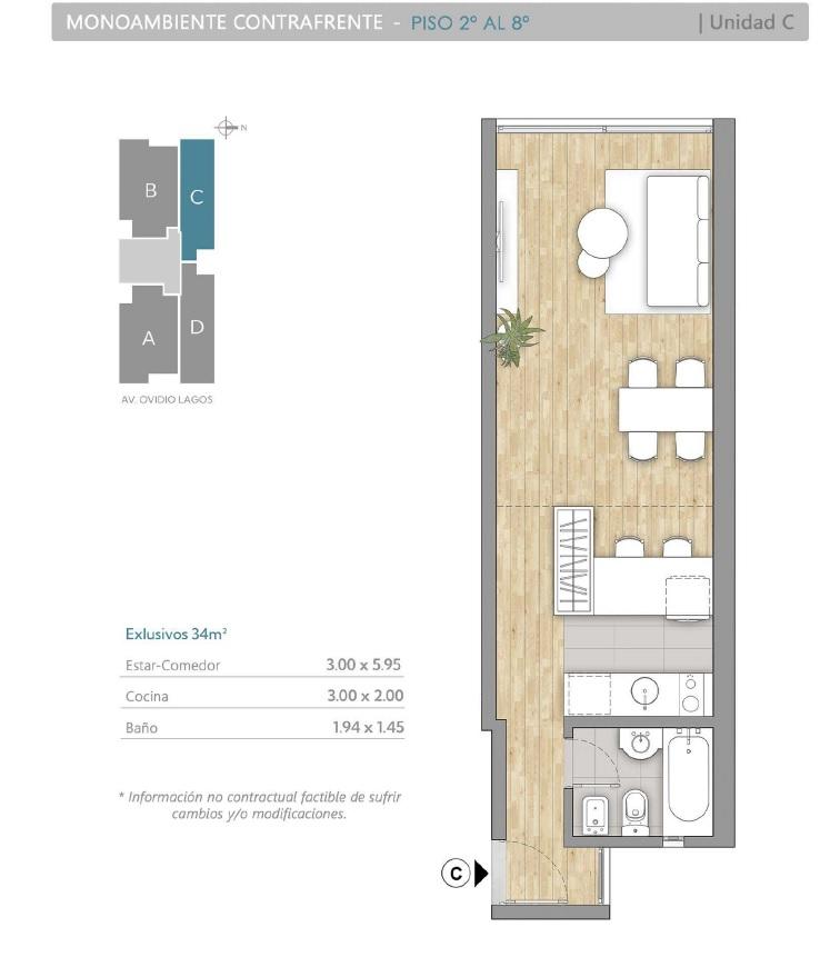 Departamento en Venta en Rosario - Ov Lagos al 1100 - 3