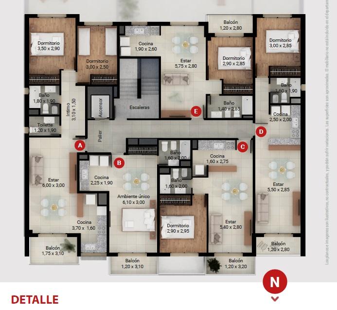 Departamento en Venta en Rosario - Cochabamba 515 - 9