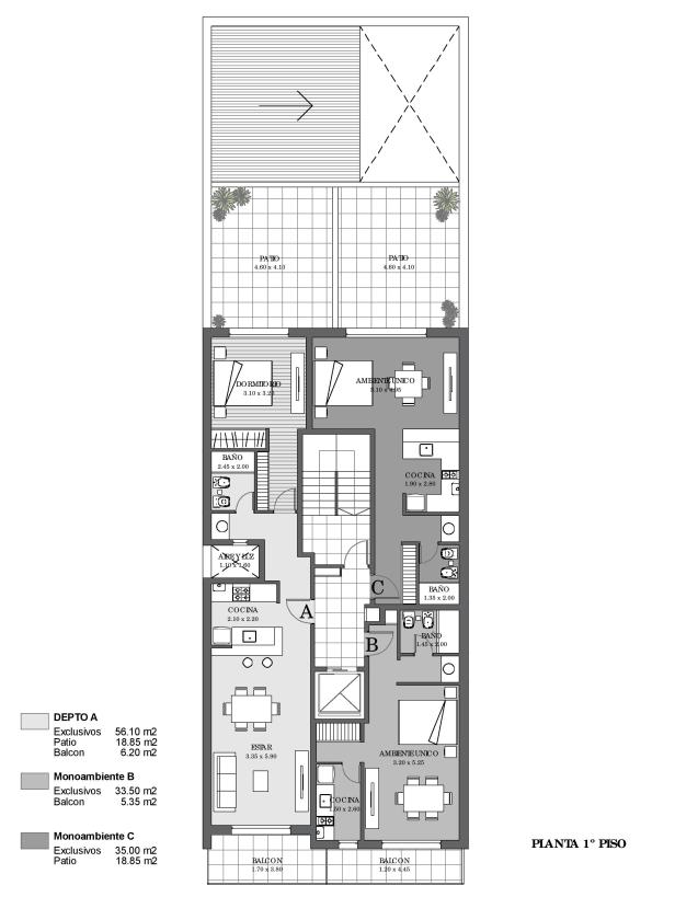 Departamento en Venta en Rosario - Cafferata al 800 - 1