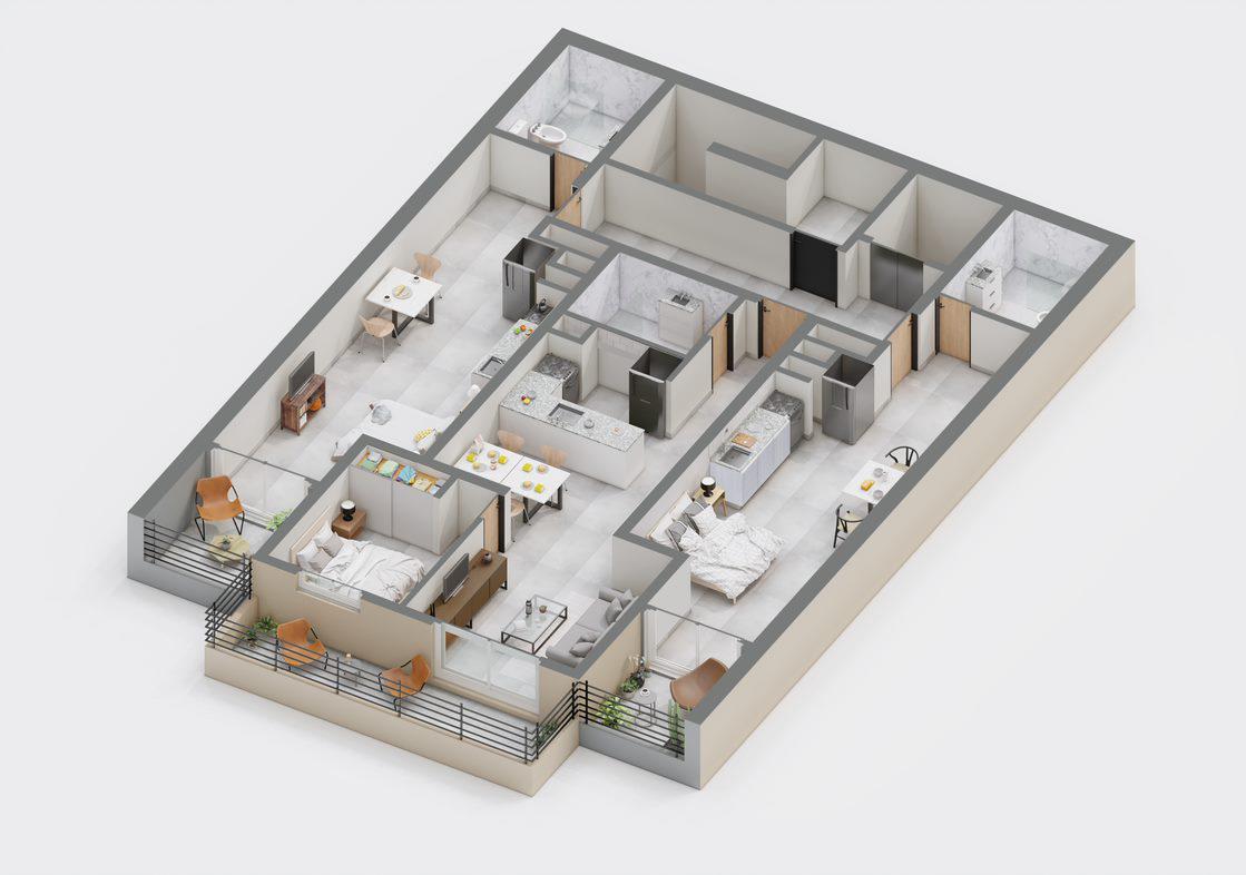 Departamento en Venta en Rosario - Av. Francia al 800 - 3
