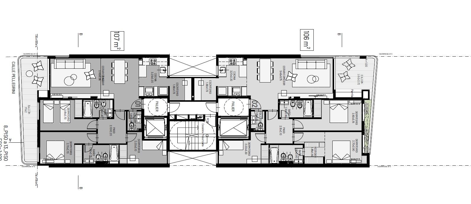 Departamento en Venta en Rosario - Avda Pellegrini al 900 - 1