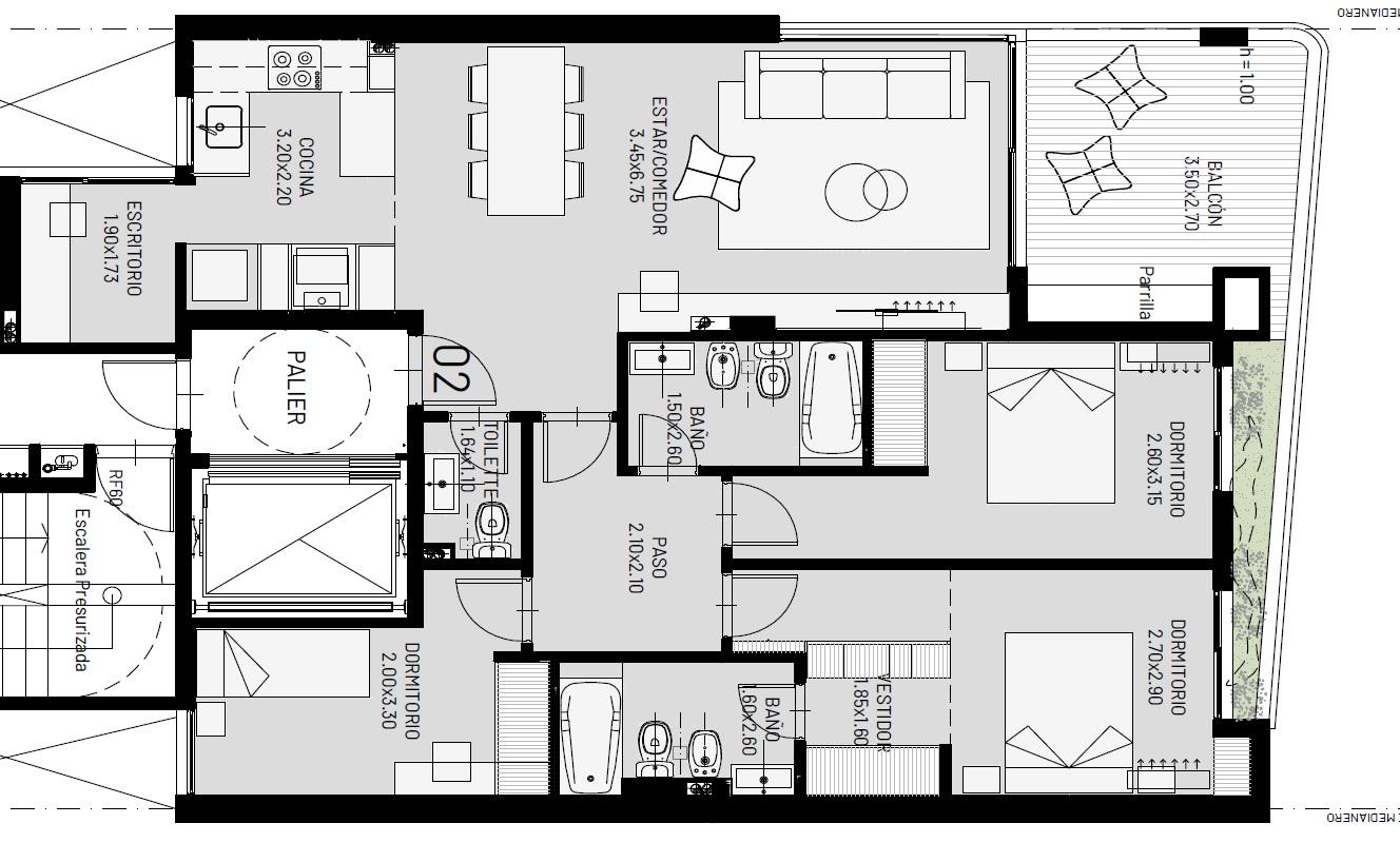 Departamento en Venta en Rosario - Avda Pellegrini al 900 - 16