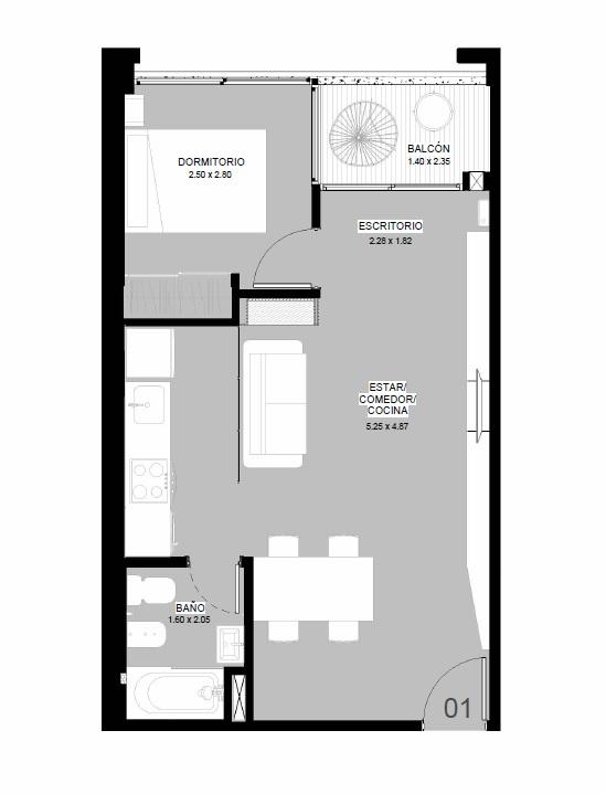Departamento en Venta en Rosario - Montevideo al 900 - 4