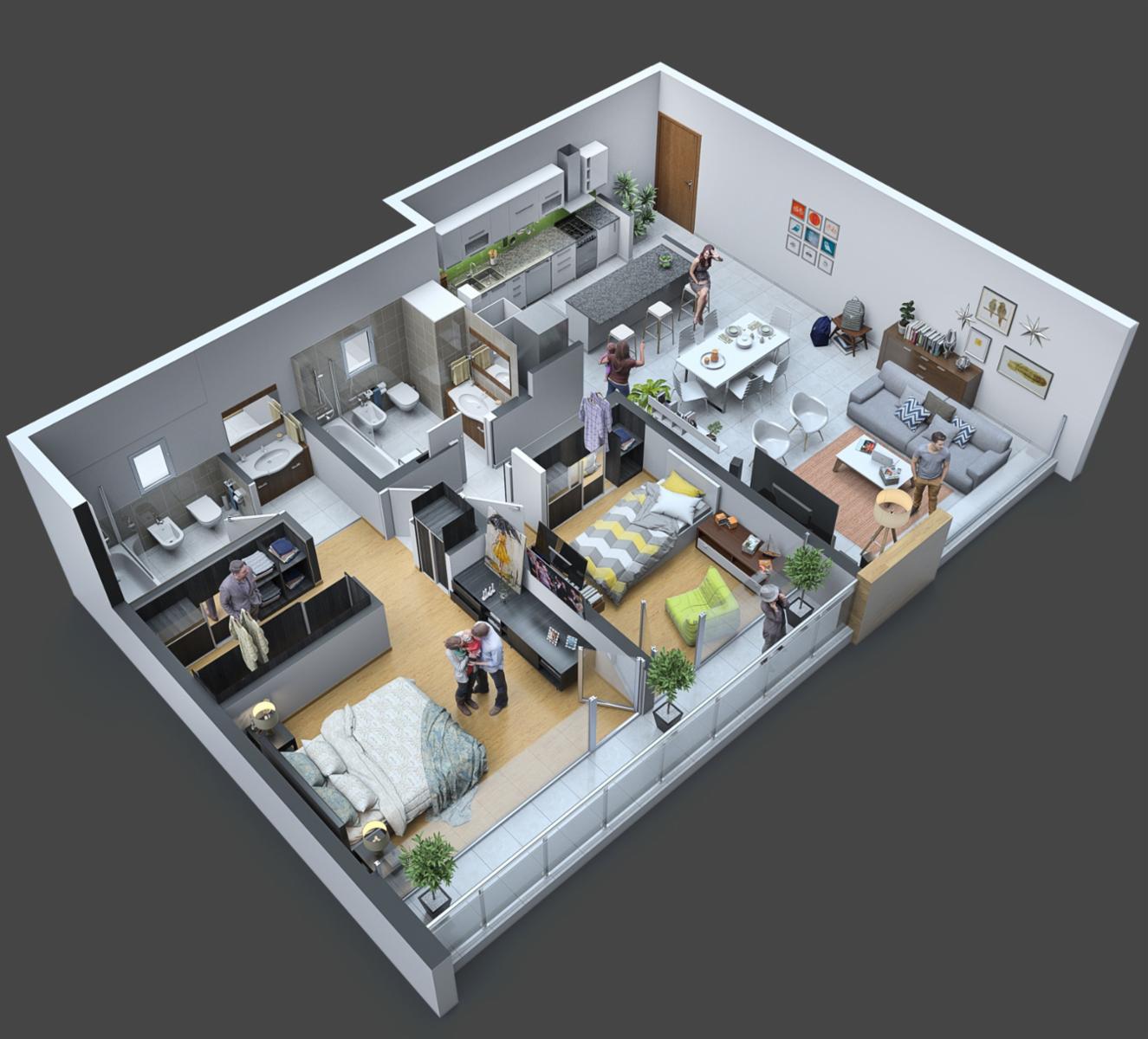 DEPARTAMENTO 2 DORMITORIOS