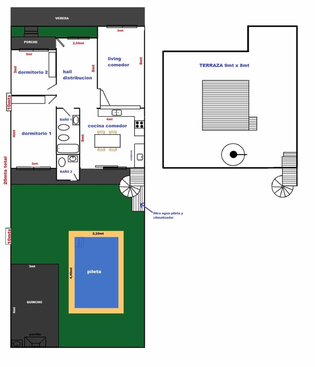 Moliere 1875, CABA/ casa 3 ambientes / 2 baños/ fondo, pileta, quincho, terraza, 220M2 u$s 350.000 - 18