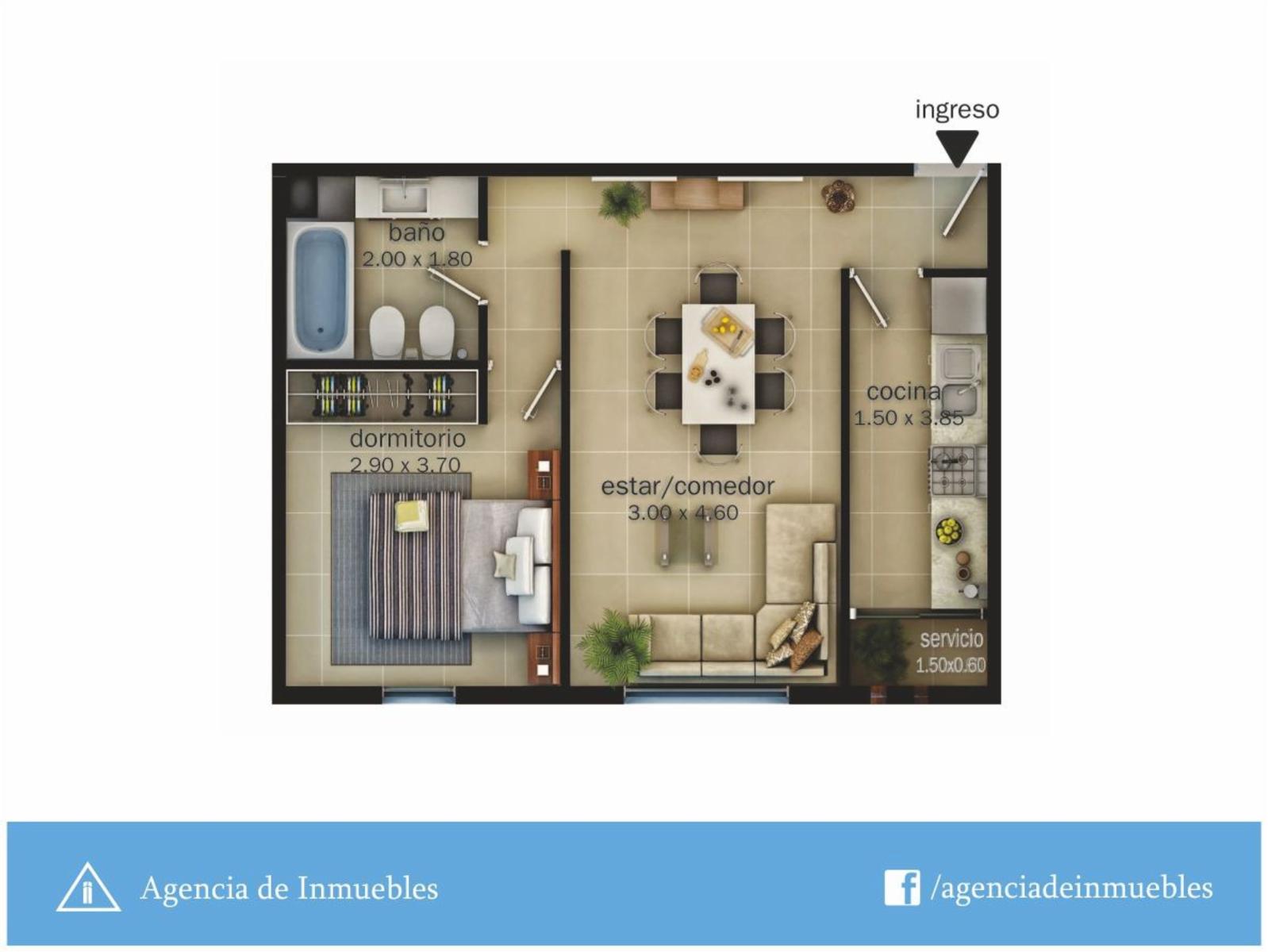 VENDE: Departamento 1 Dormitorio / Complejo Torres H / con posibilidad de Cochera — foto 14