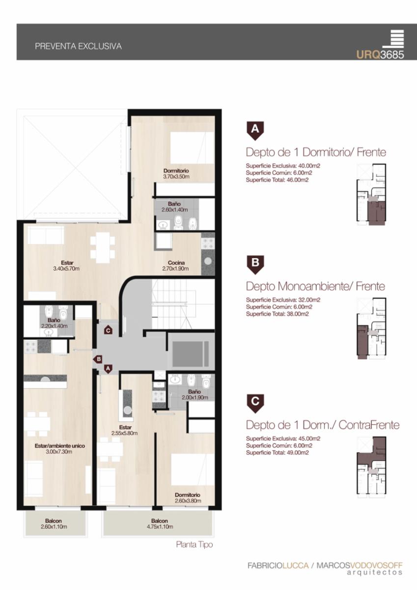 Fideicomiso Urquiza 3685 - Un dormitorio y monoambientes — foto 3