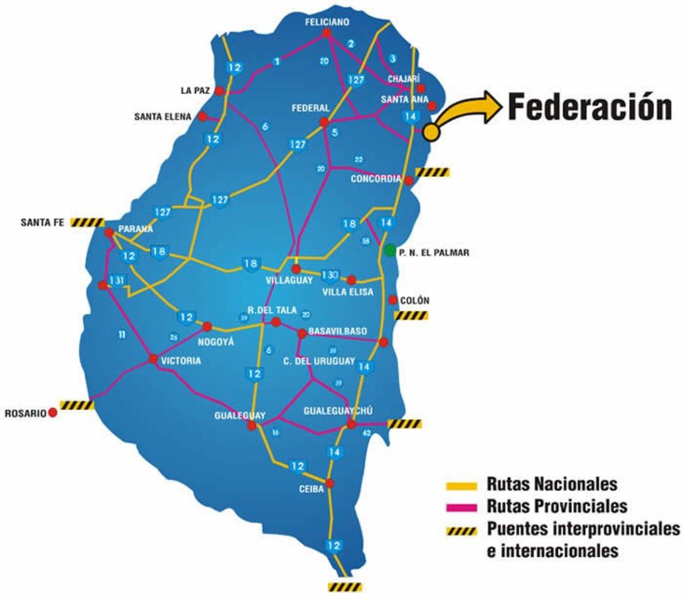 Federación Terreno 100 Mts de la Ruta y Escuela 5 minutos de las termas. - 1