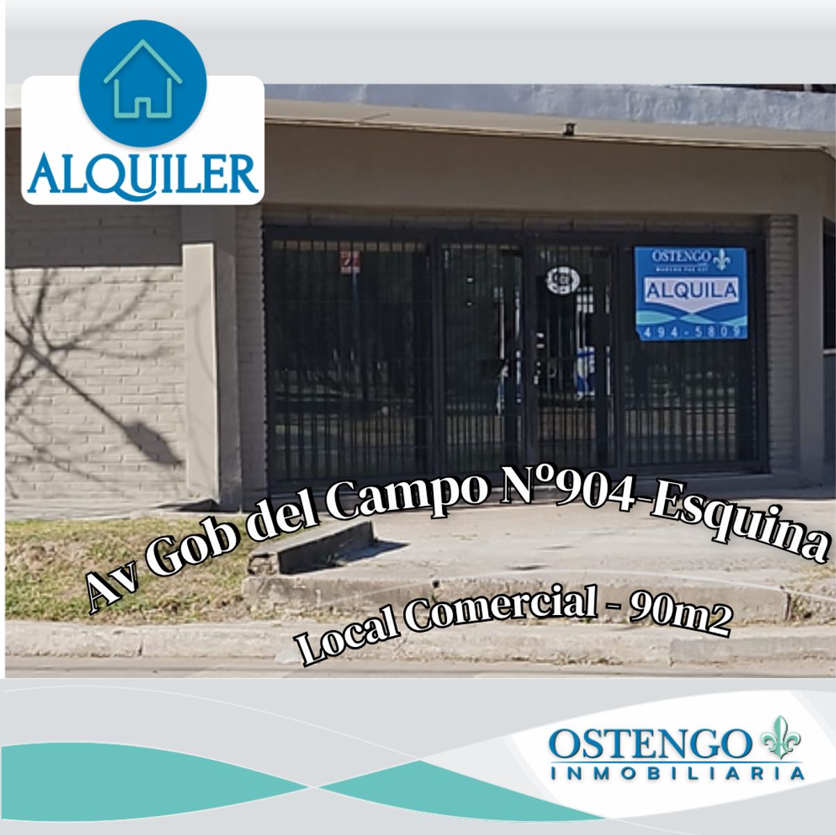 ALQUILER-LOCAL ESQUINA-AV. GOB DEL CAMPO 904 - 1