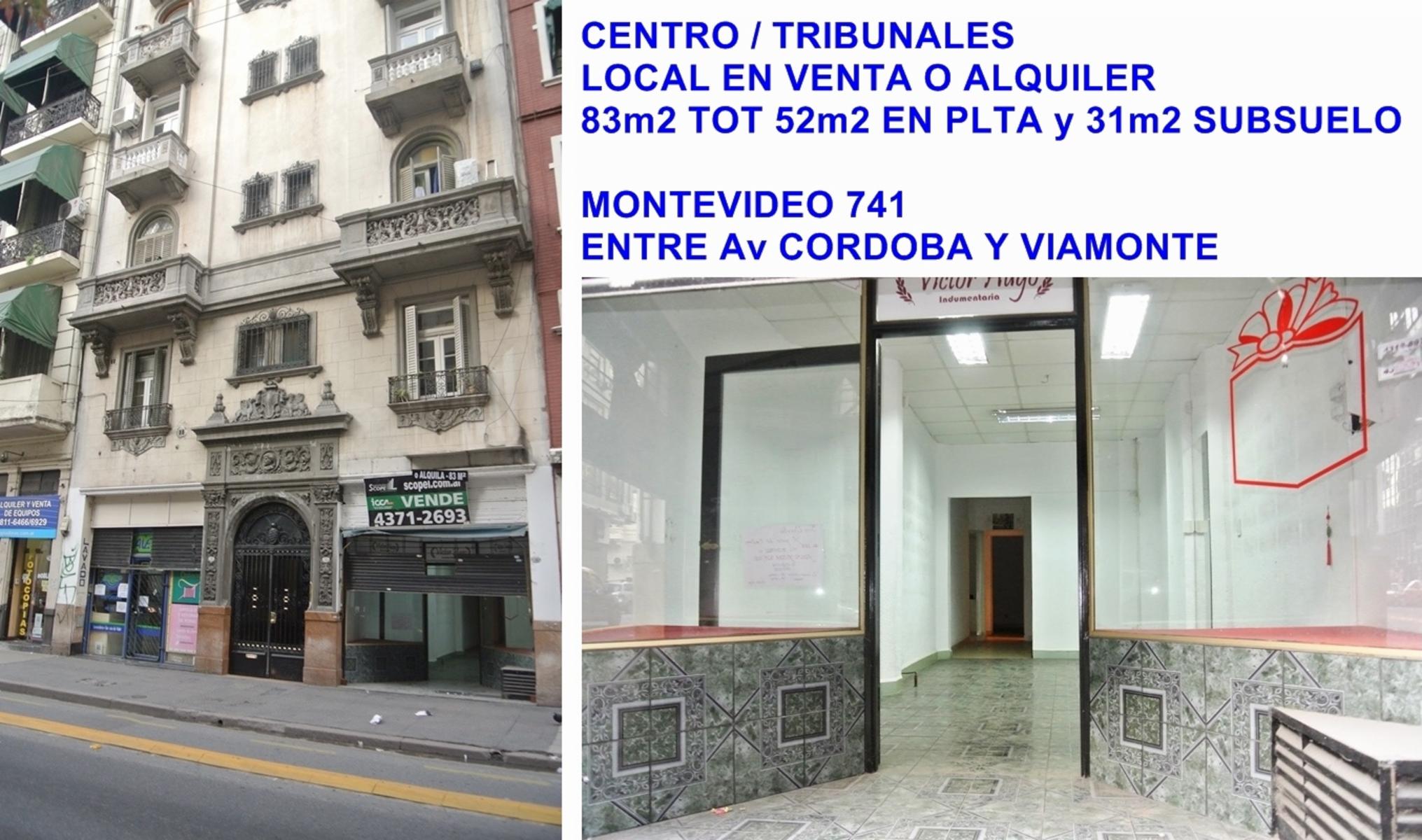LOCAL EN ALQUILER 83m2 APROX CENTRO / TRIBUNALES - 1