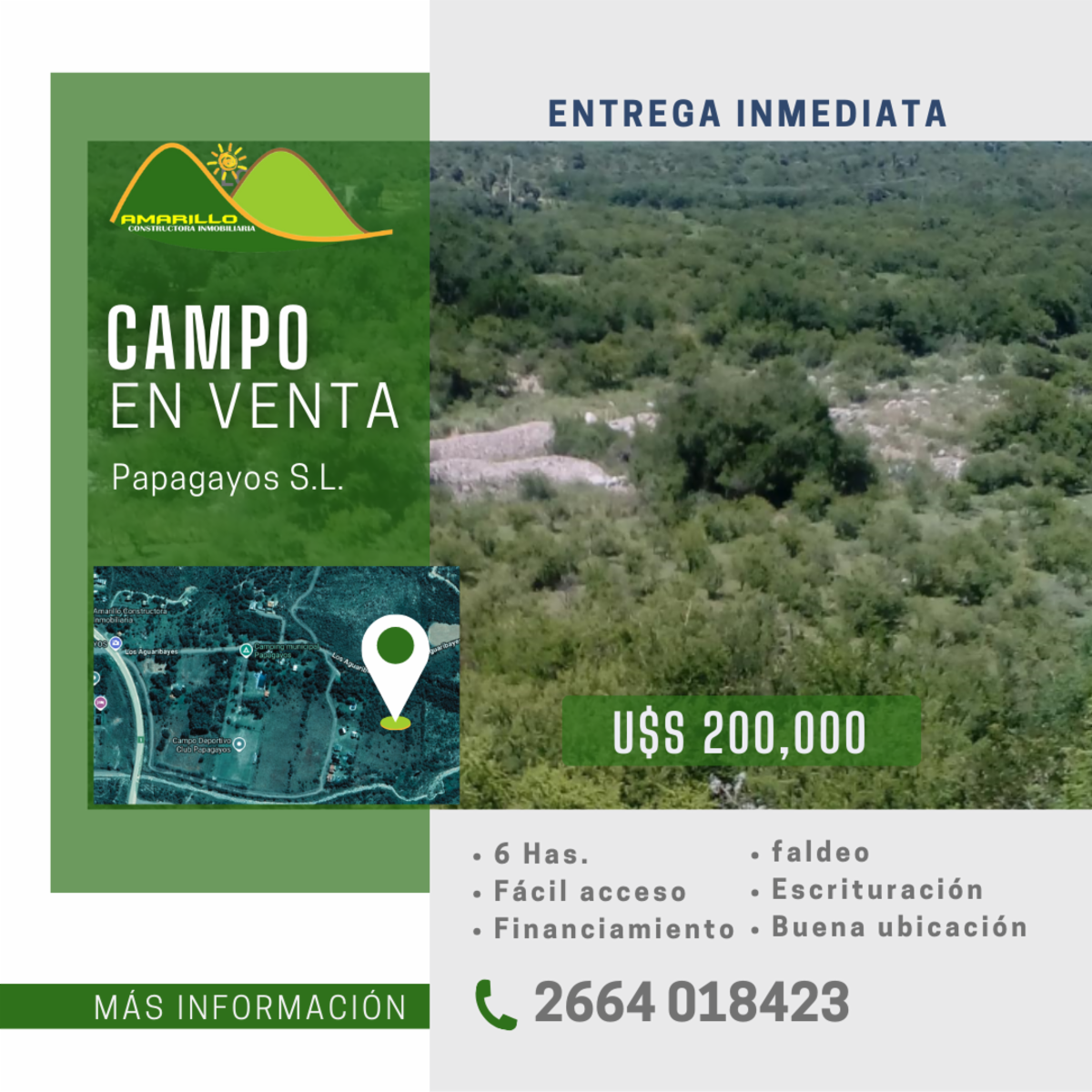 Lote en Papagayos, ideal emprendimiento - 1