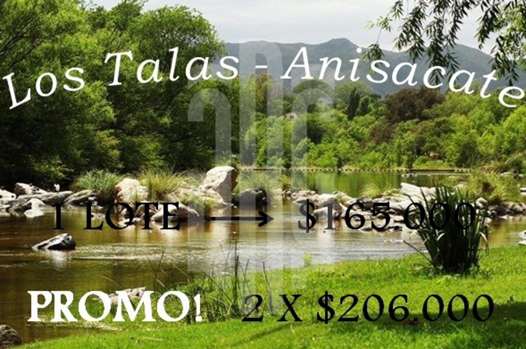 PROMO Lotes en VENTA – Anisacate, Los Talas.