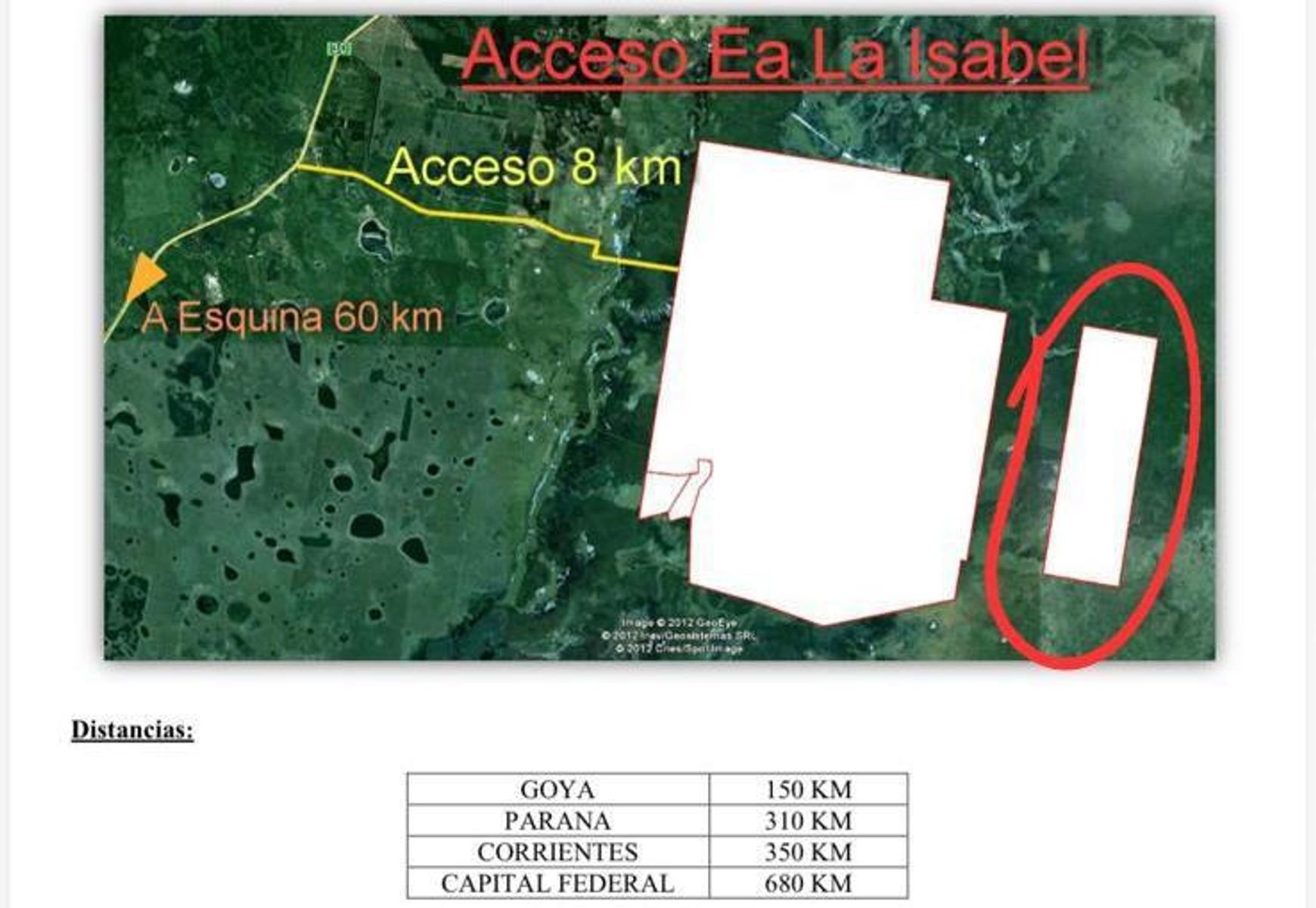 Estancia La Isabel de 10.100 hectáreas en Esquina Corrientes - 3