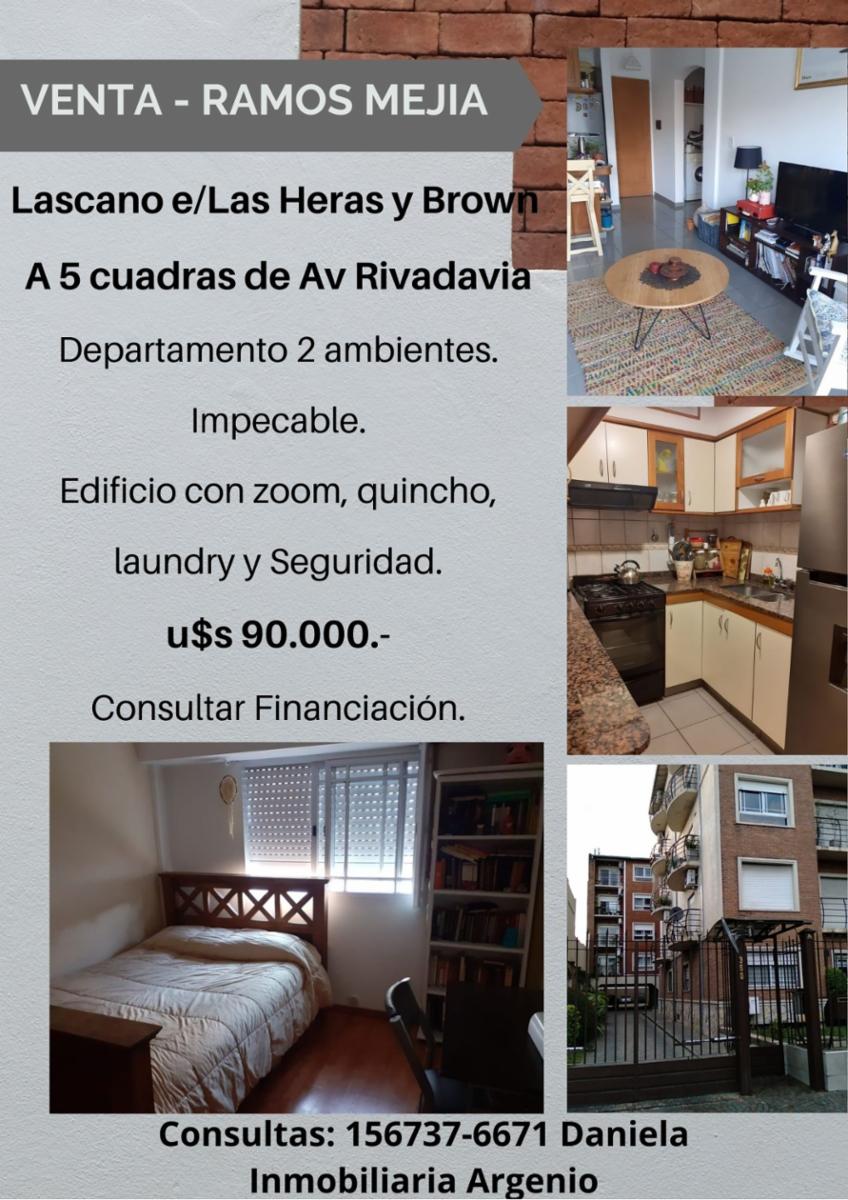Excelente Depto 2 ambientes en Ramos Mejia Sur