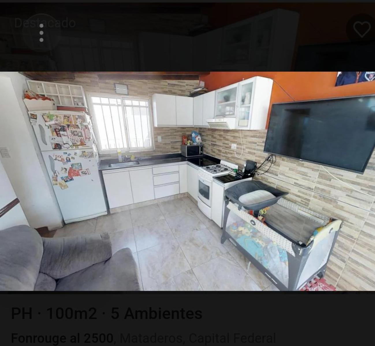 IMPECABLE Y RECOMENDADO PH por su excelente distribucion y comodidad en sus 5 ambientes U$S 130.000