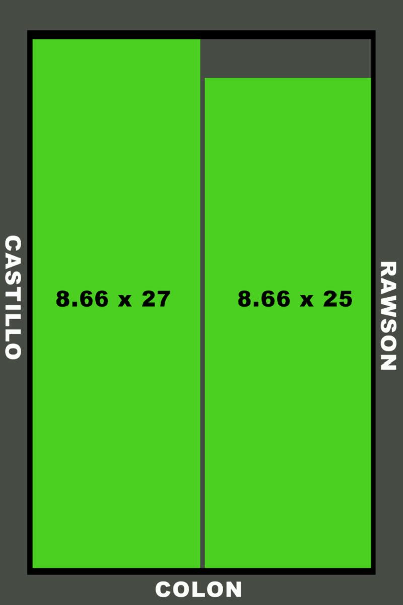 2 LOTES JUNTOS DE 8.66 X 25 Y 8.66 X 27. IDEAL CONSTRUCTOR . ZONIFICACION U1A2: FOS 0.6, FOT 1.5, DENSIDAD 400