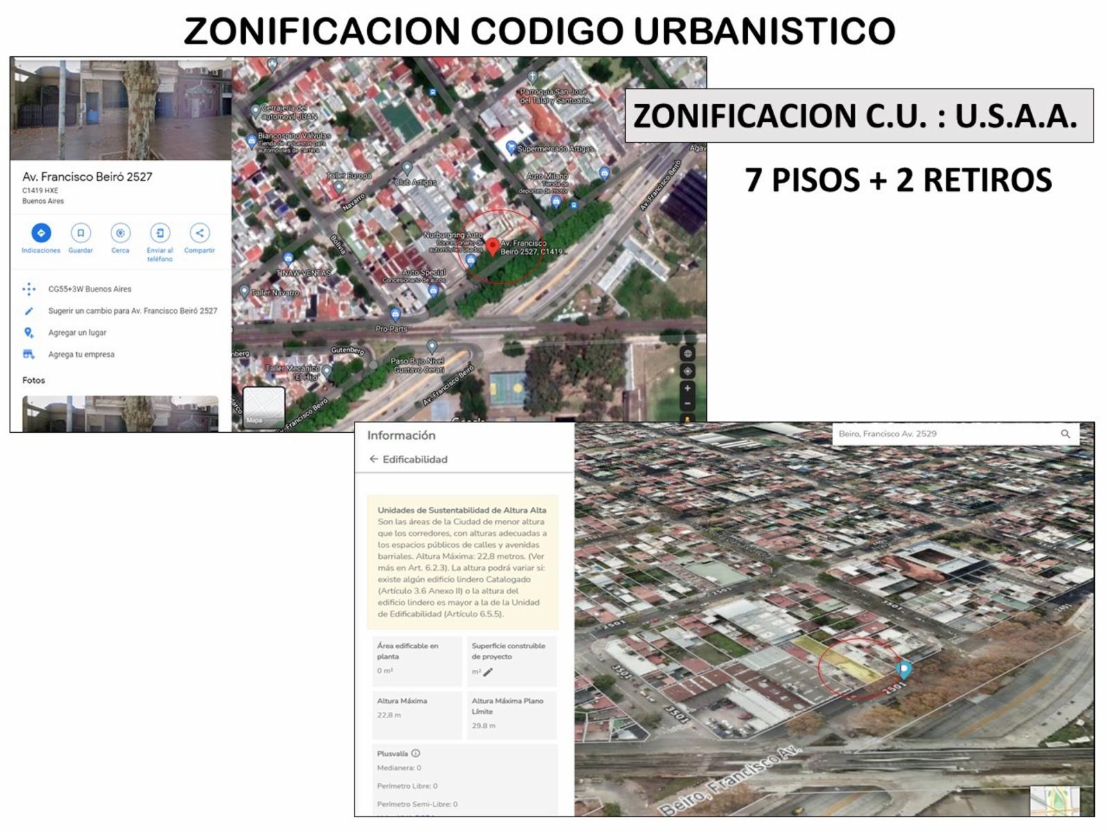 VENTA 2 LOTES EN BLOCK - 7 PISOS + 2 RETIROS - 13