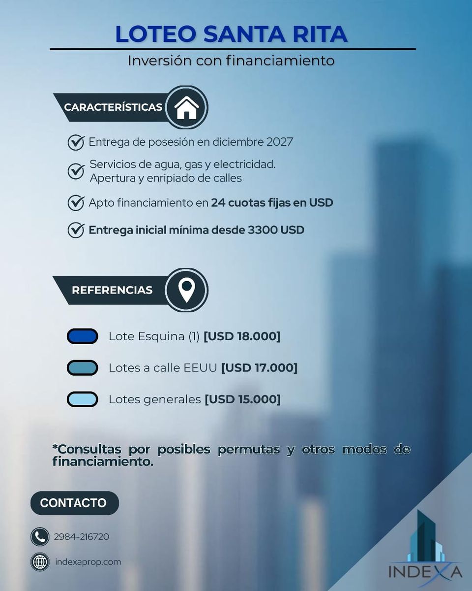 Loteo Santa Rita - Terrenos disponibles. Financiación en cuotas — foto 2