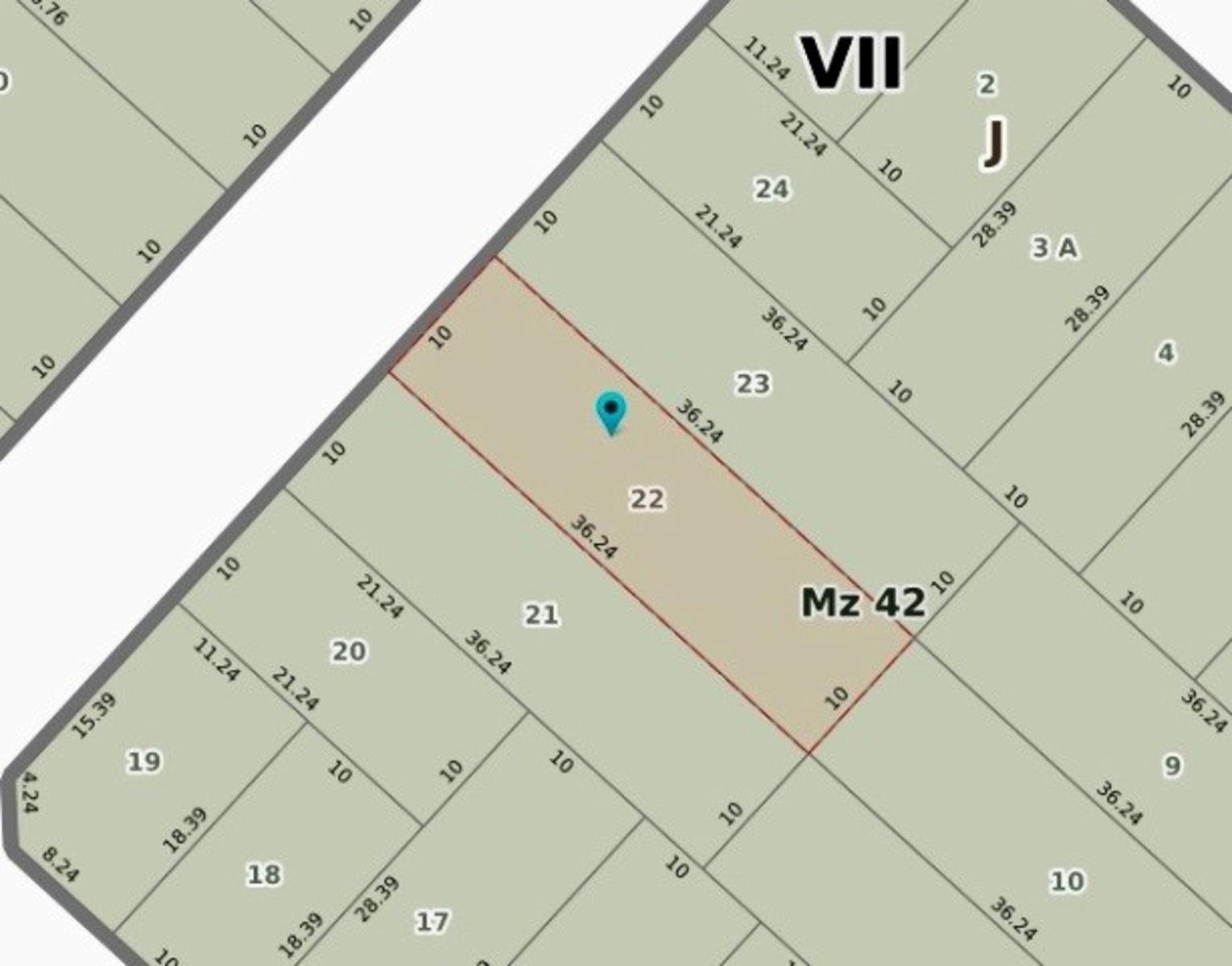 Lote de 10 x 36.24 mts con casa de 3 ambientes en San Justo. — foto 2