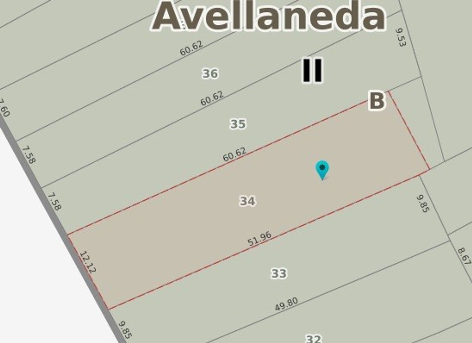 Lote de 12 x 51 en centro de Avellaneda