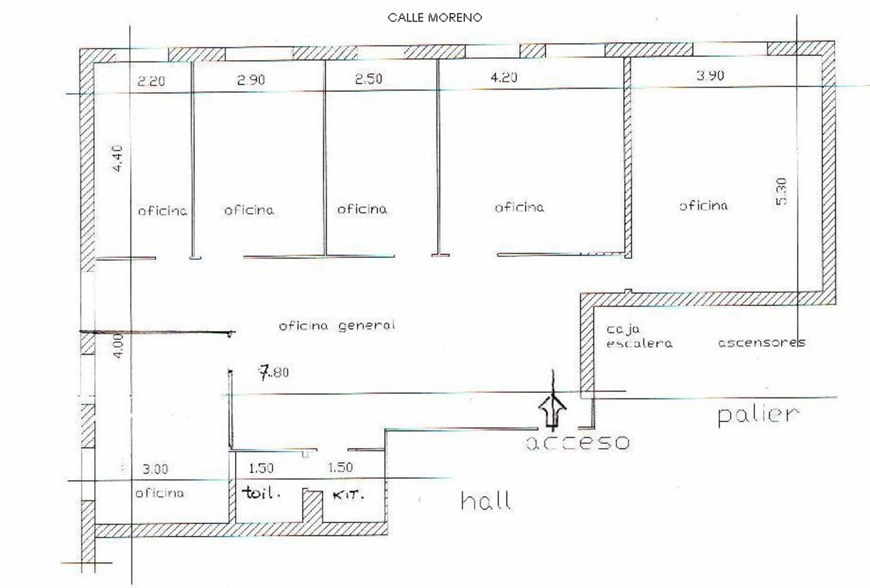 EXCELENTES OFICINAS DE 120 M2 SOBRE CALLE MORENO AL FRENTE - MONSERRAT — foto 10