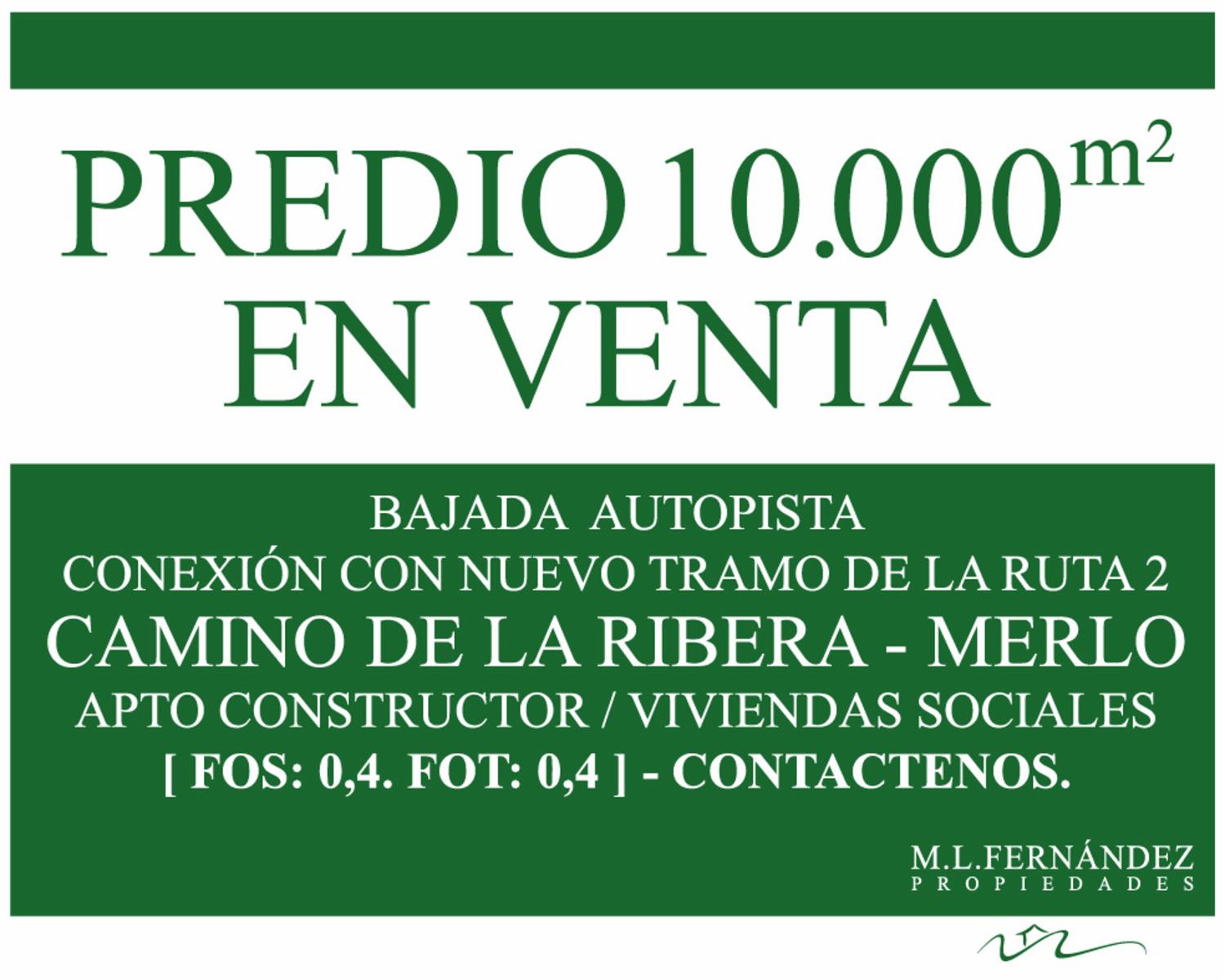 Oportunidad Parcela única en Merlo