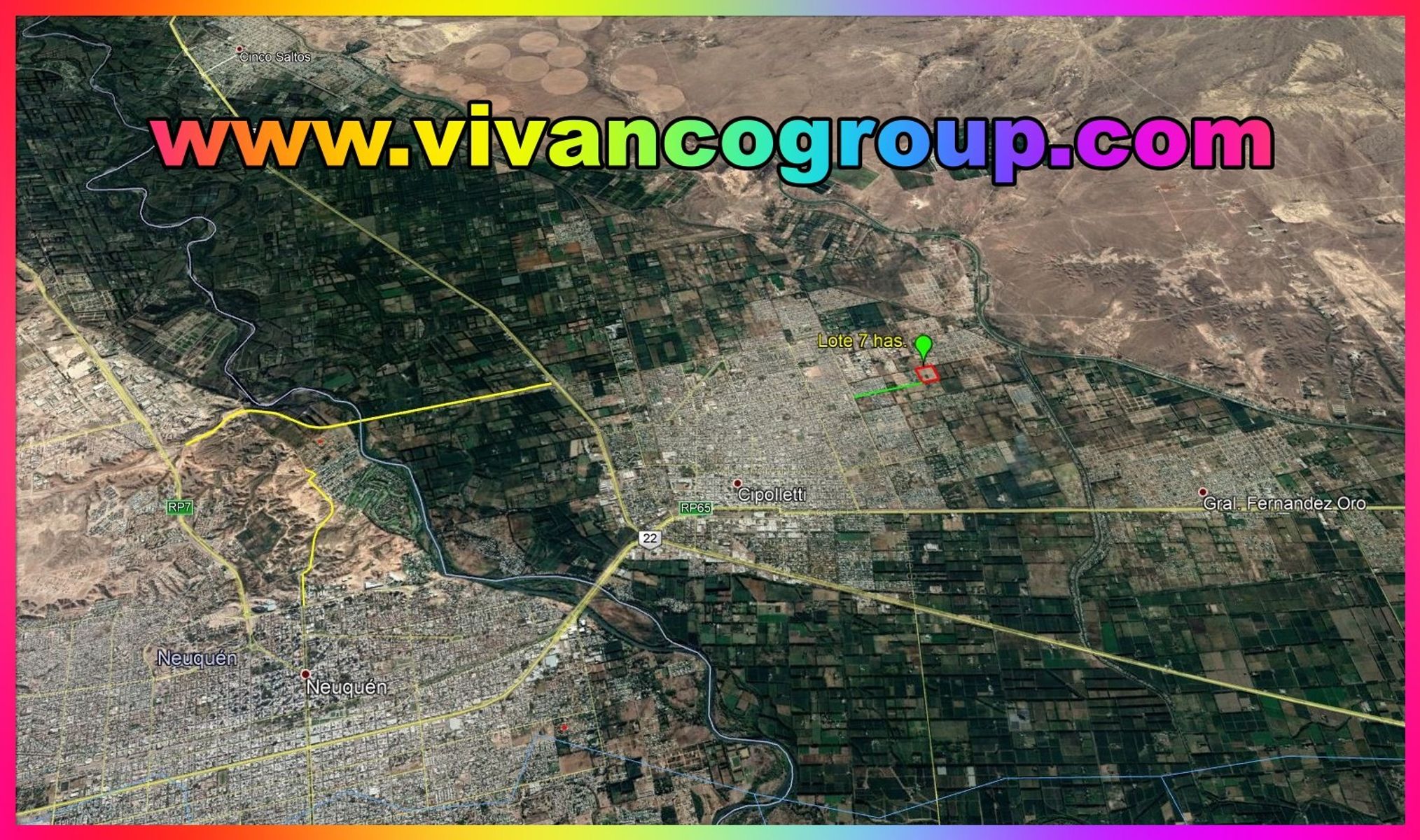 Terreno 7 has. - Apto para lotear - Cipolletti - Provincia de Río Negro- Patagonia - Argentina — foto 9