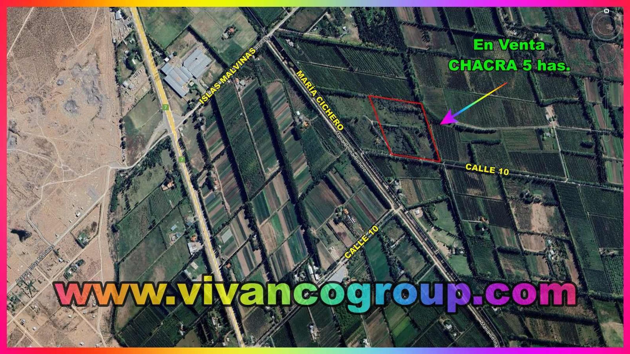 Se vende Chacra 5 has. en blanco en Centenario, Provincia de Neuquén. - 2