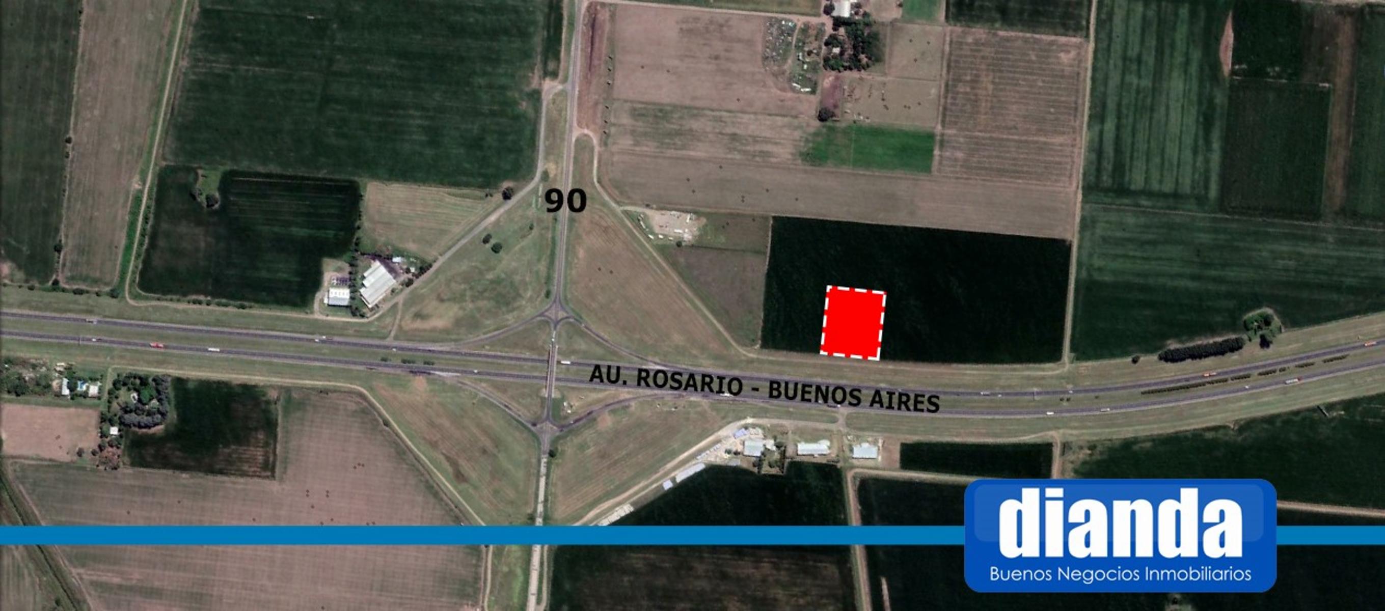 Venta 1,3 Hectáreas sobre Autopista Rosario Buenos Aires mano a Rosario - 3