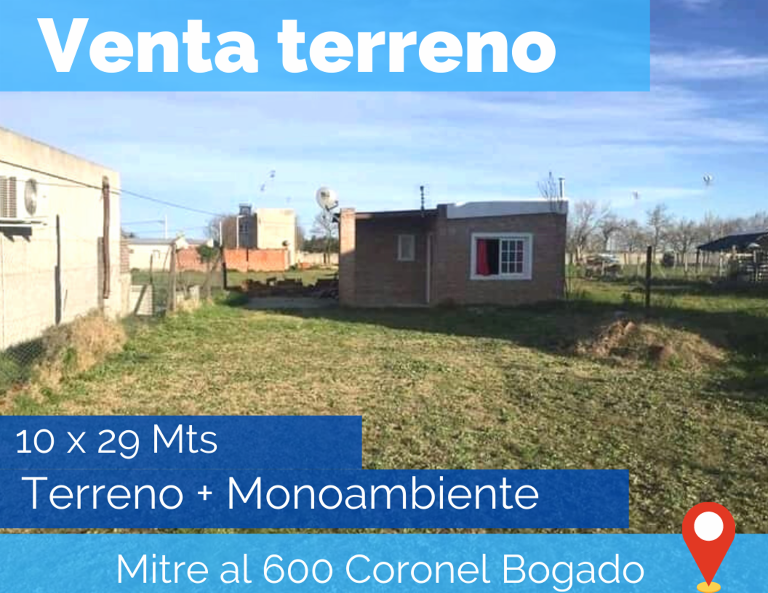 Terreno con Monoambiente (quincho) a un precio increible Coronel Bogado
