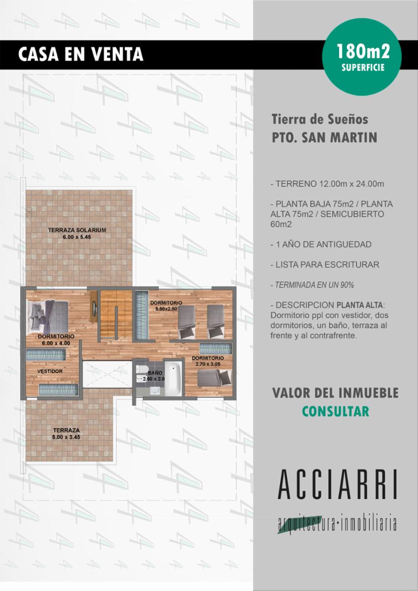 VENTA, VIVIENDA DE 3 DORMITORIOS EN TIERRA DE SUEÑOS PUERTO SAN MARTIN — foto 11
