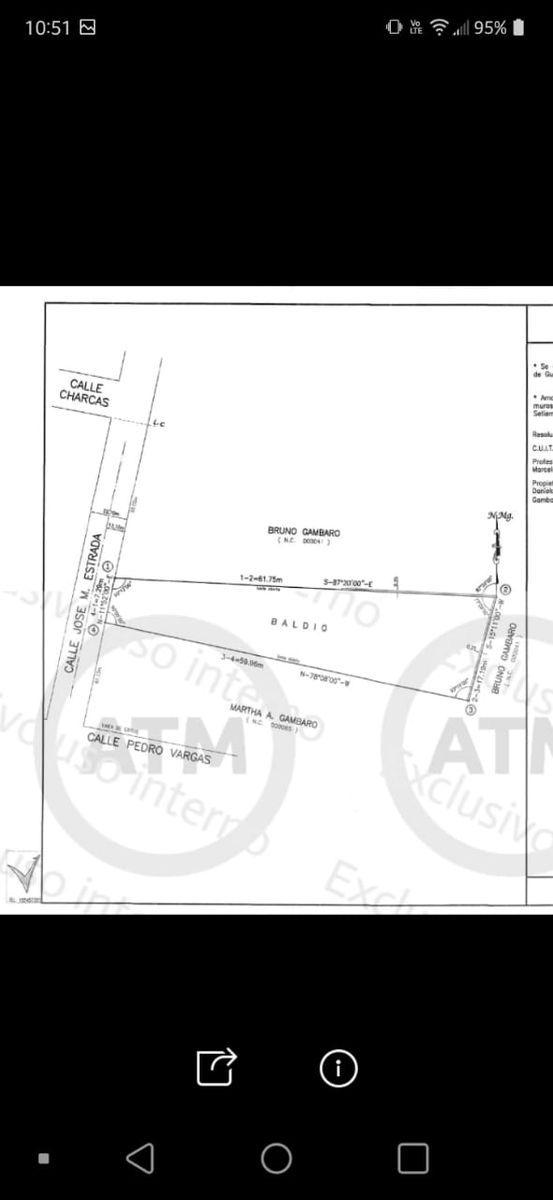 GRAN LOTE Estrada y Pedro vargas 736.50 m2 Ideal Desarrollos USD90.000 Listo Escritura — foto 2