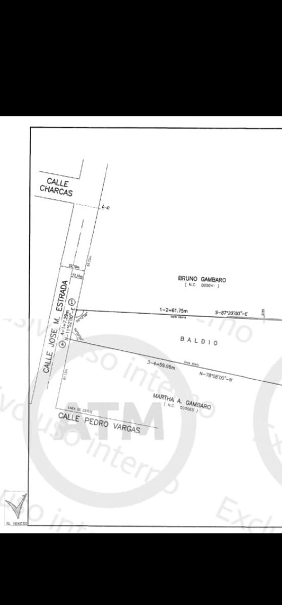 GRAN LOTE Estrada y Pedro vargas 736.50 m2 Ideal Desarrollos USD90.000 Listo Escritura