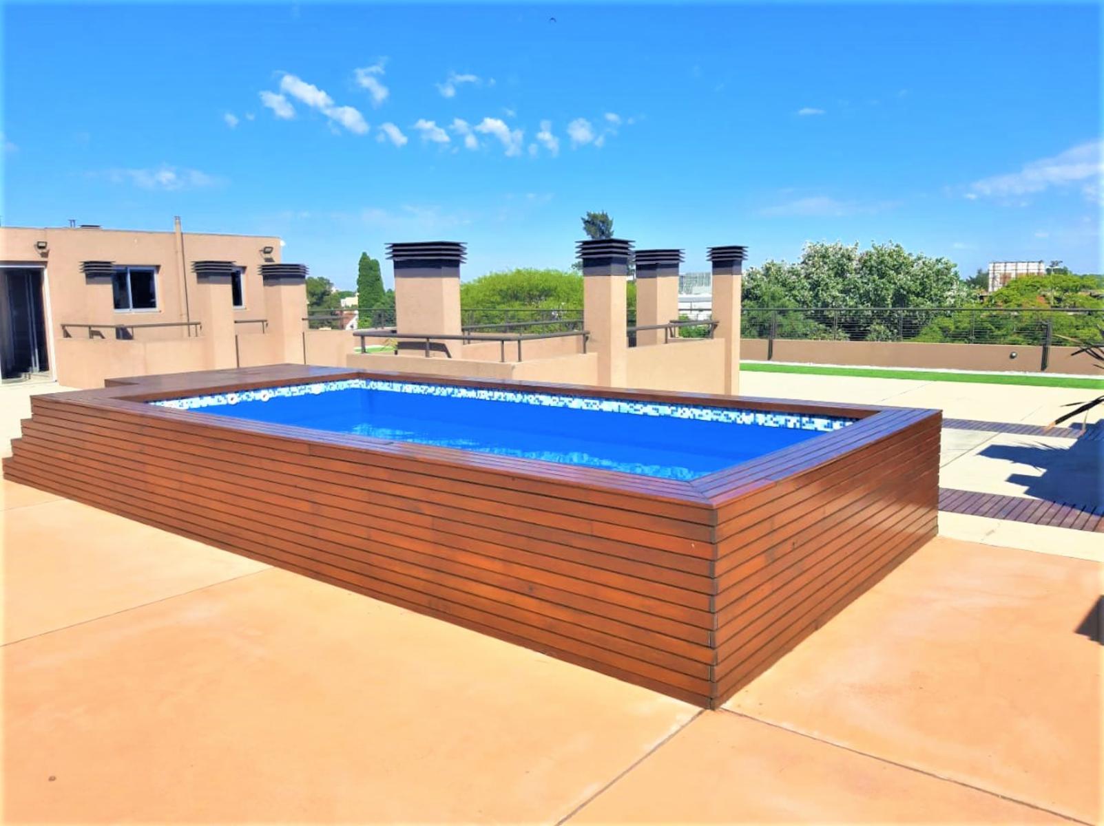 Departamento de 1 amb divisible (ambiente y medio) más de 40m2 espectacular con Cochera y Baulera. en Complejo &quotWard Plaza&quot el lugar más exclusivo del Oeste “Zona colegio Ward” — foto 3