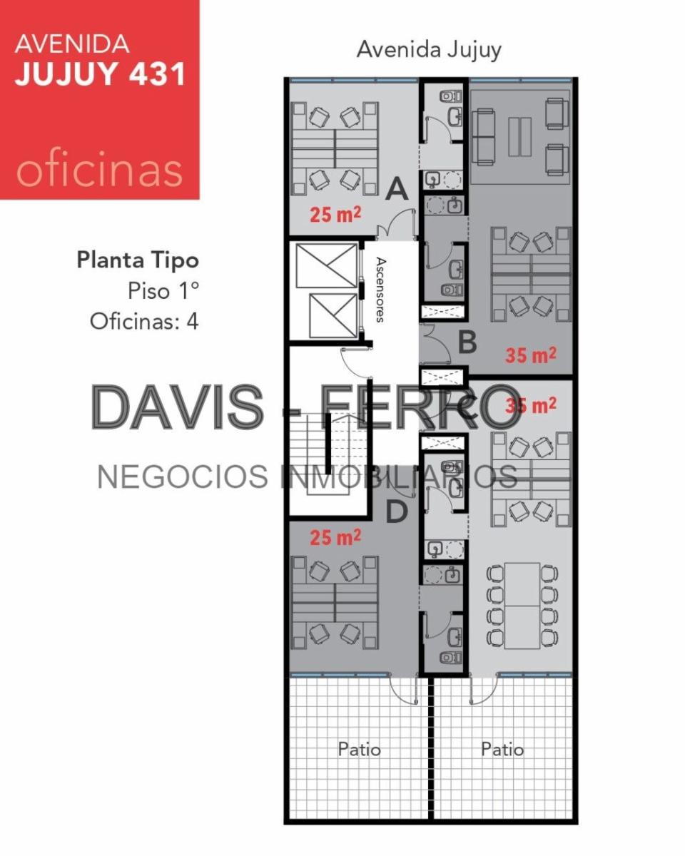 Jujuy 400 - Oficina Monoambiente - Balvanera — foto 2