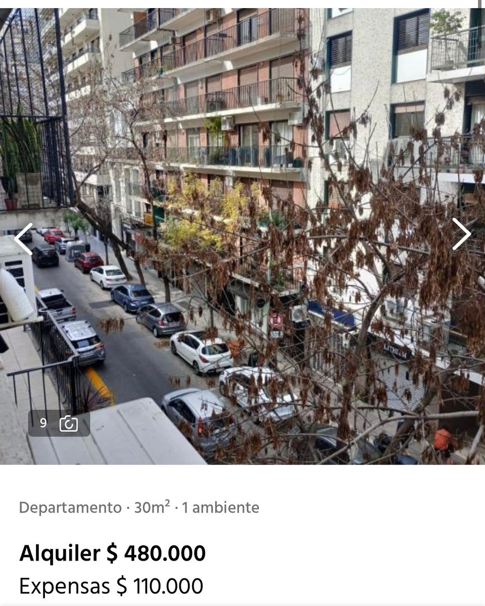 Monoambiente Recoleta Edif Tradicional al frente luz - 2