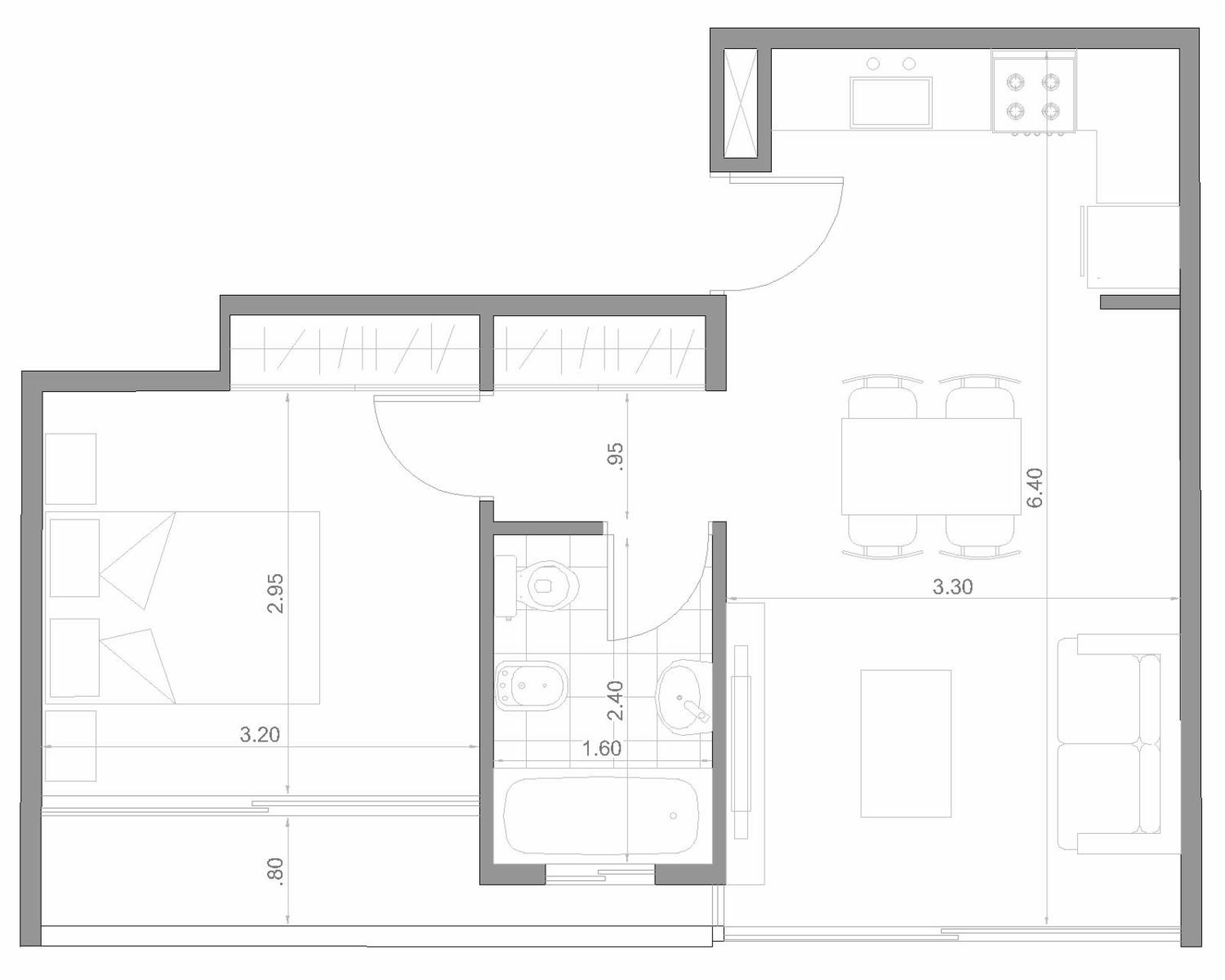 VENTA Departamentos 2 AMB en construcción a valores de POZO - calle Larralde 1100, Morón. — foto 3