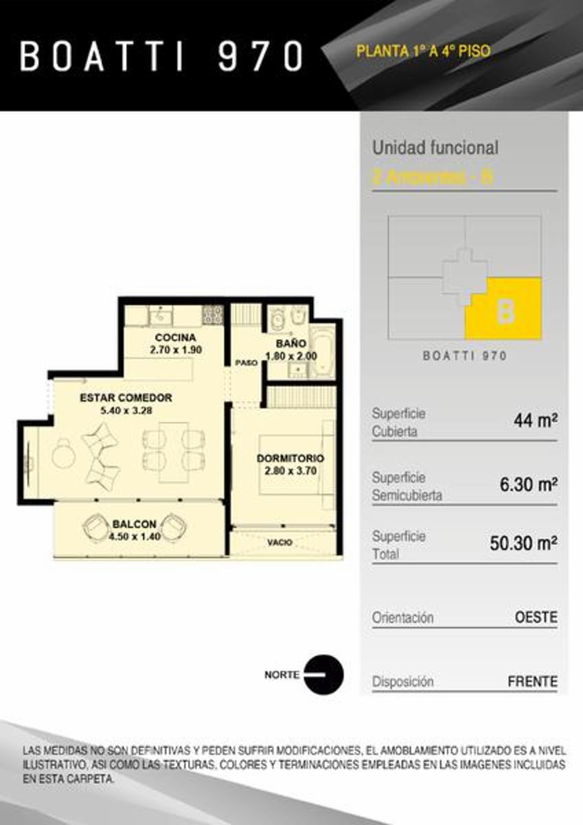 VENTA DE DEPARTAMENTOS EN POZO MORON SUR BOATTI AL 900 — foto 14