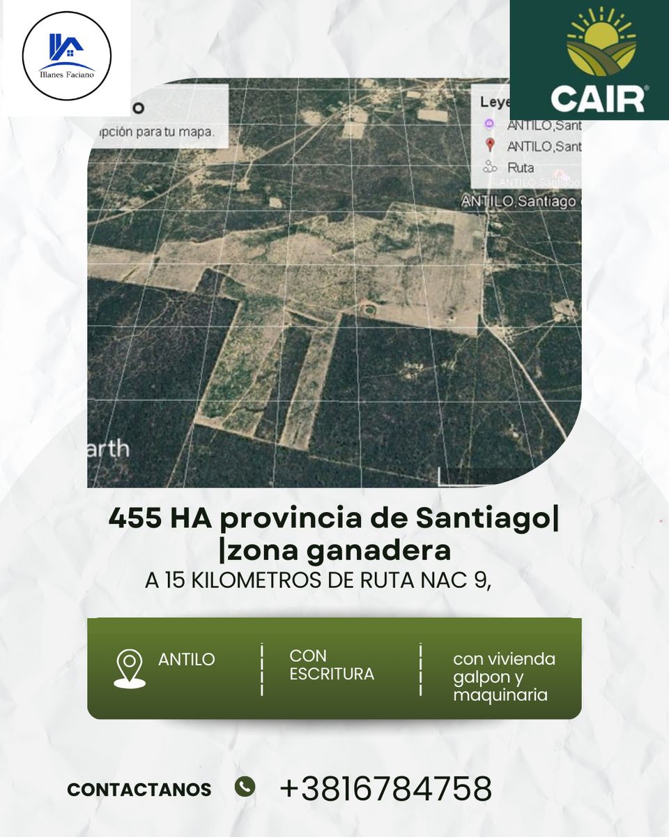 CAMPO EN ANTILO - SANTIAGO DEL ESTERO - 1