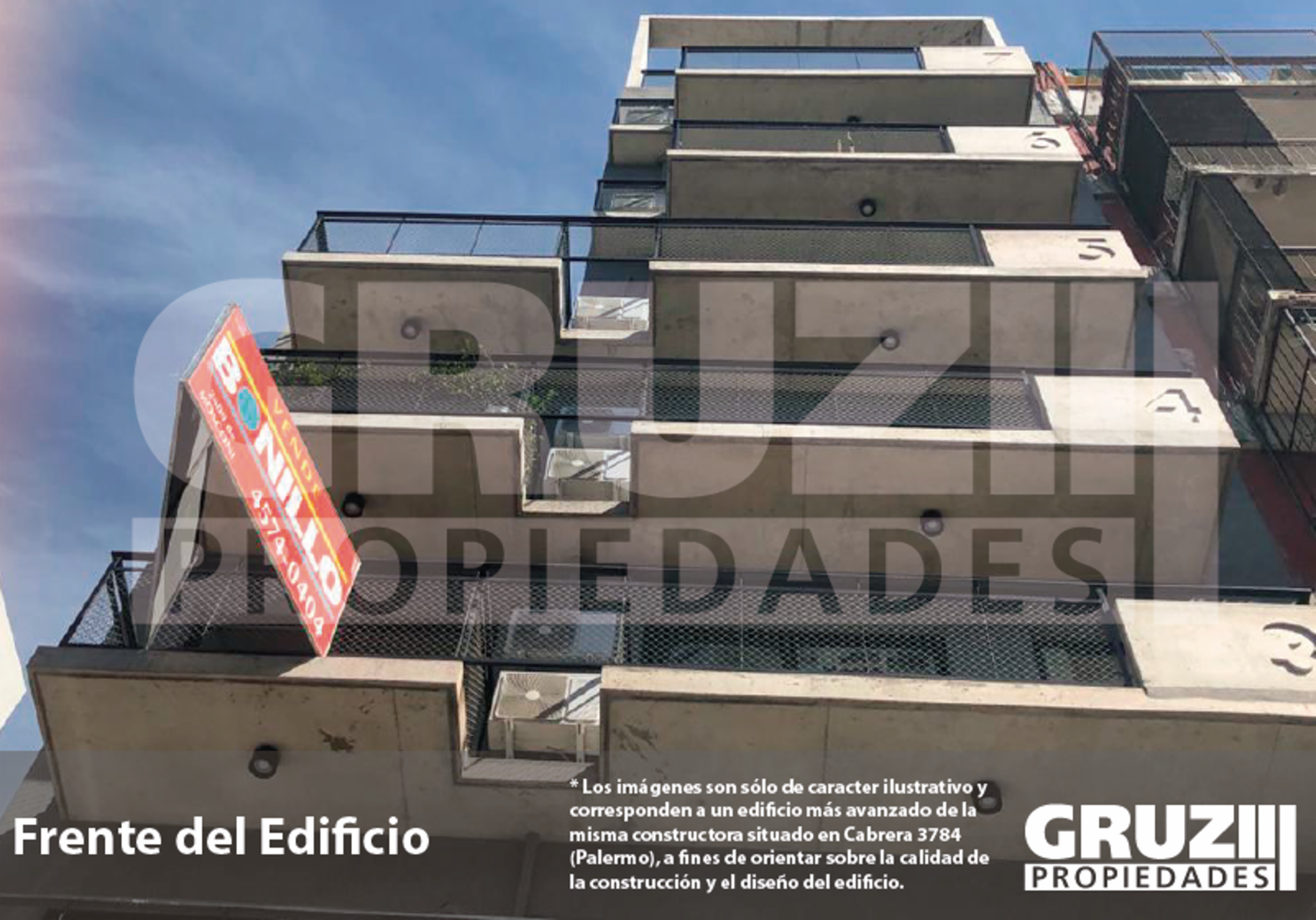 1 ambiente al frente 38m2 - 1° A - Edificio Virasoro 2367 en Palermo — foto 2