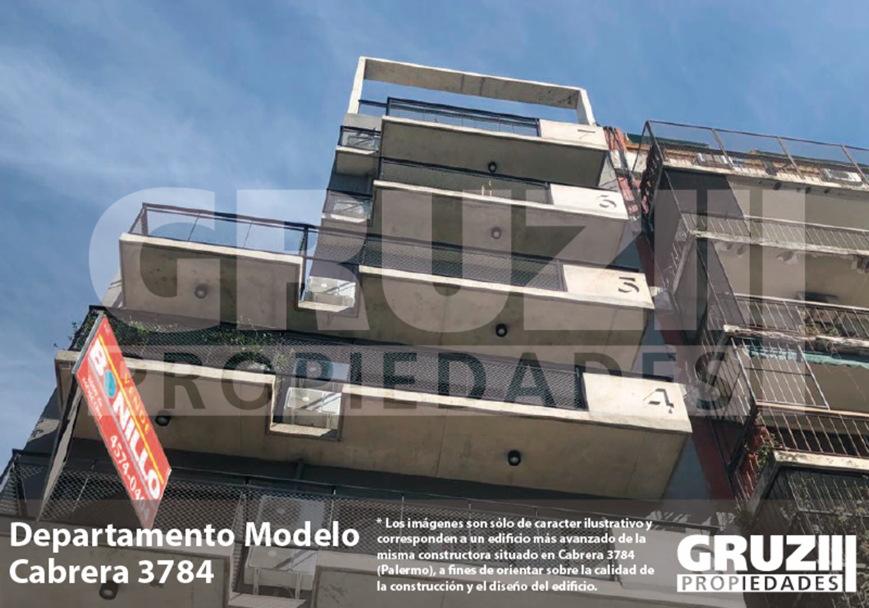 Excelente depto 1 amb - 1° B - 45m2 - Edificio Virasoro en Palermo
