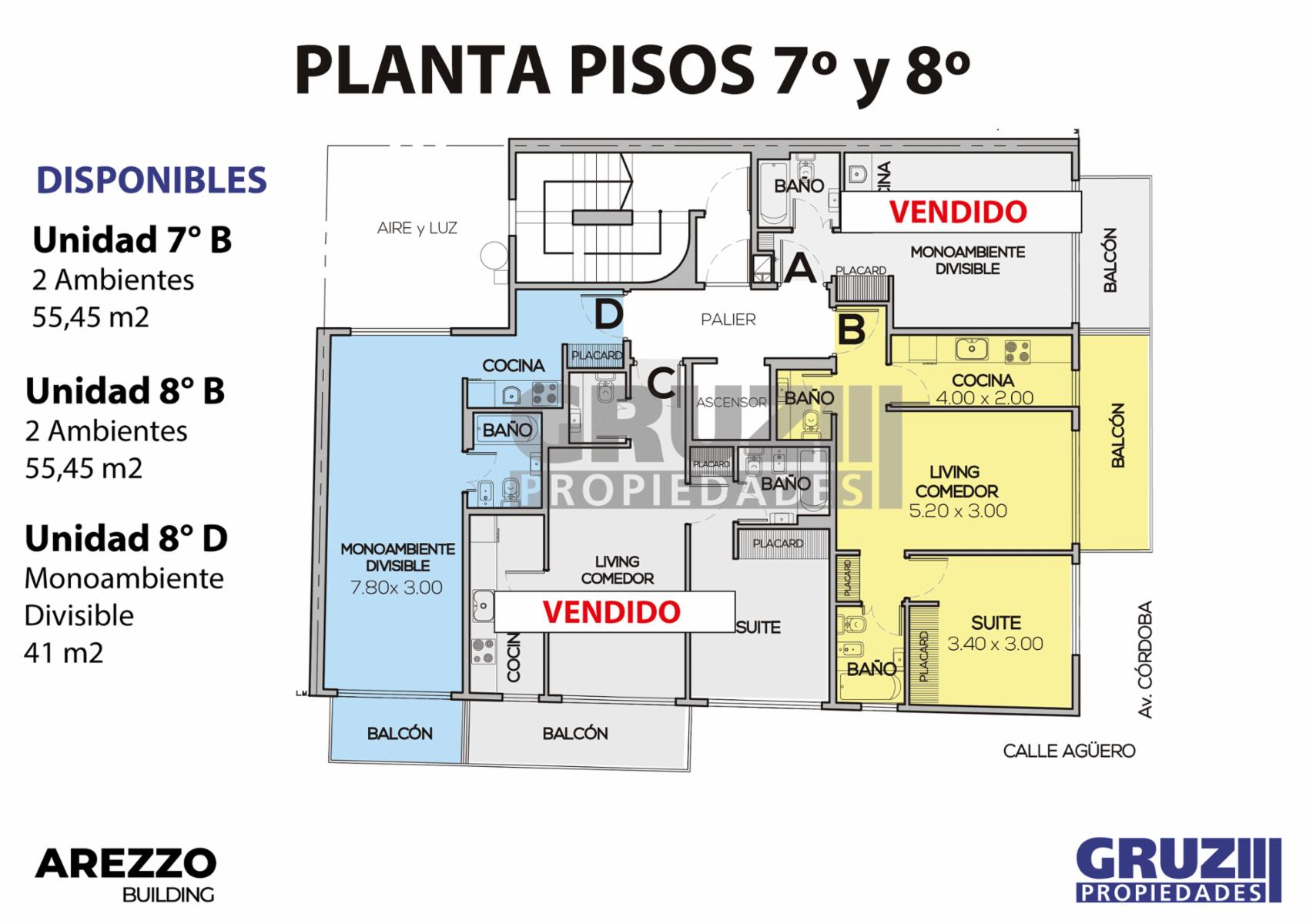 8° B - 2ambientes de 55,45m2 - Av. Córdoba 3099 - Palermo — foto 10