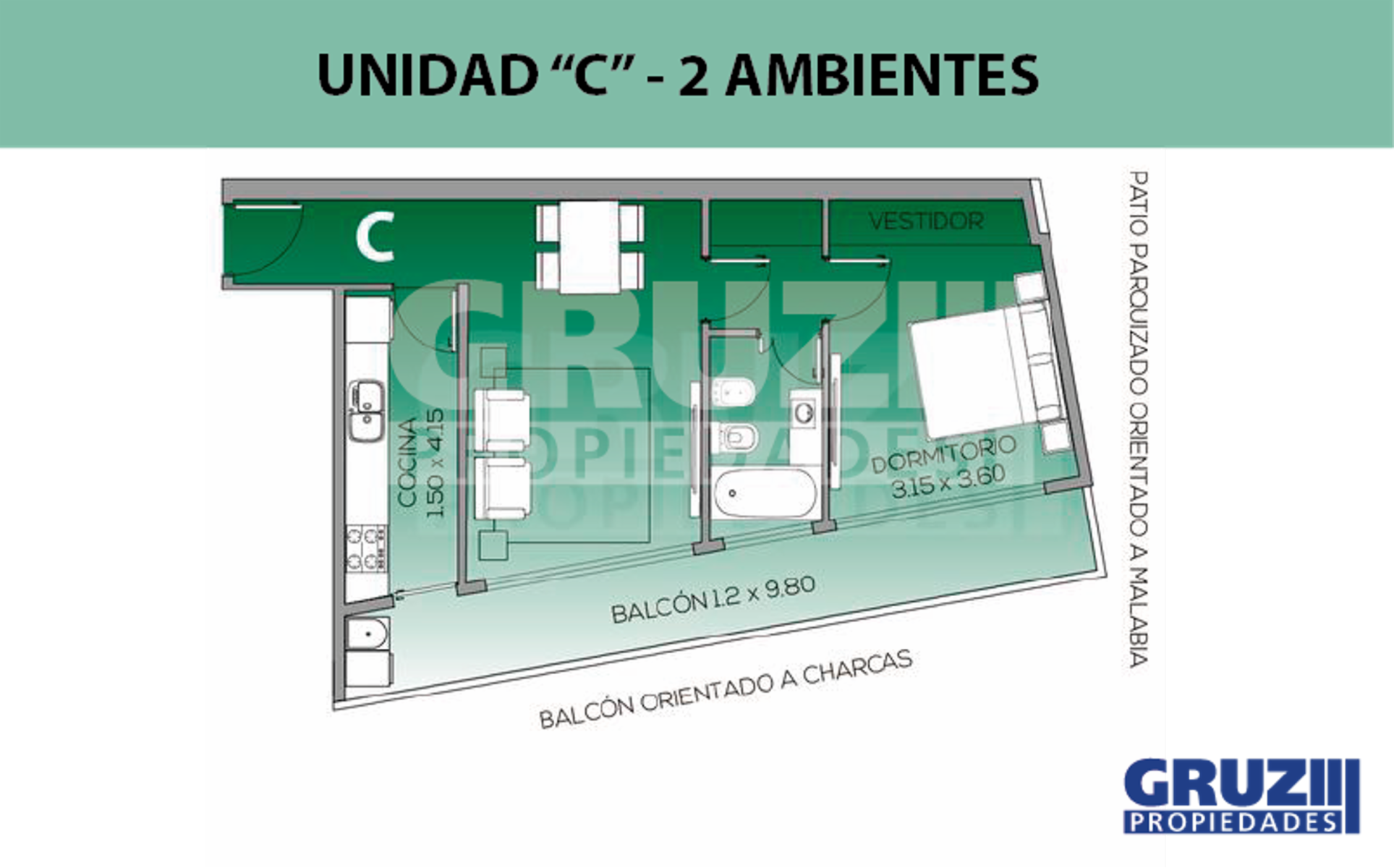 Hermoso 2 ambientes 72m2 - Malabia 2233 - Palermo — foto 15