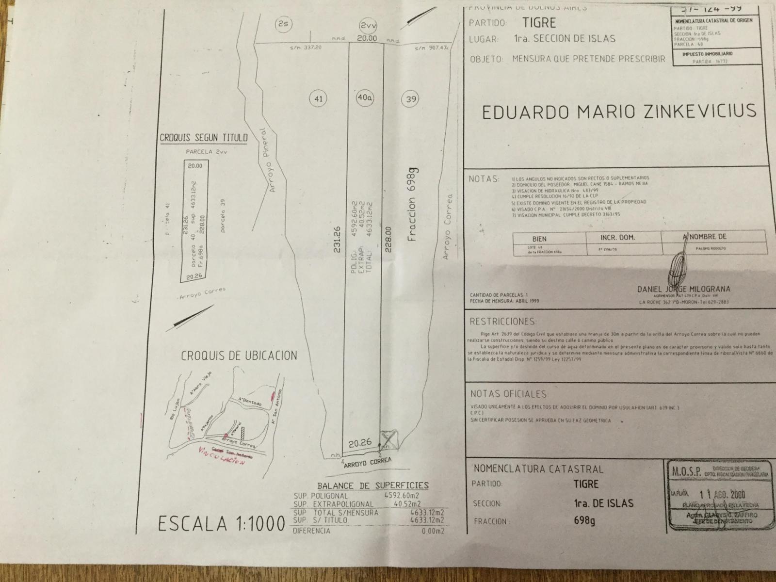 LOTE DE 4.633 M2. A 10 MINUTOS PUERTO DE TIGRE - 4