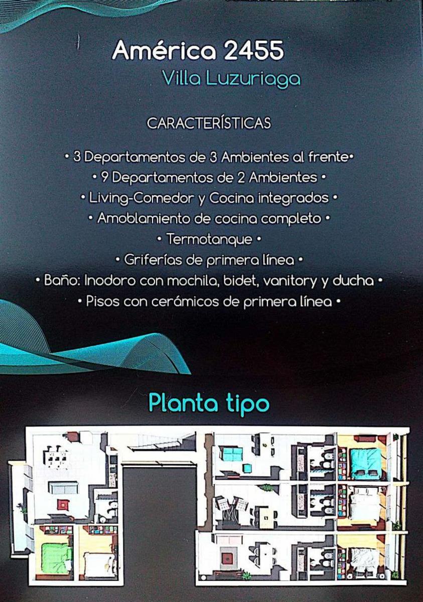 Departamentos de 2 y 3 ambientes en pozo - America 2400 Villa Luzuriaga — foto 5