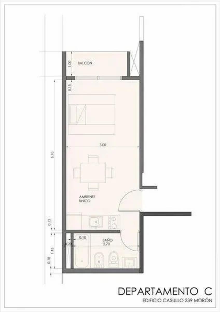 Monoambientes en venta a estrenar - Casullo 200 Moron — foto 5