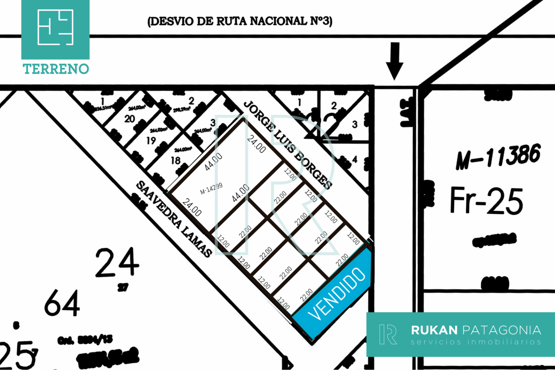 #VentaRUKAN | TERRENOS EN VENTA | RUTA 3 ACCESO SUR | Caleta Olivia | Desde U$D44.000.- | con TITULO DE PROPIEDAD | Servicios | Lotes desde 528 m2. - 4